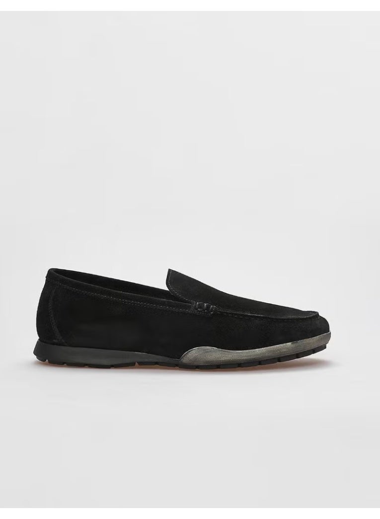 Cabani Leather Black Suede Men's Casual Shoes - Image 1
